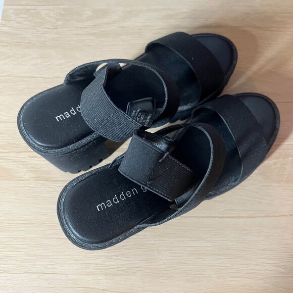 Madden Girl by Steve Madden Black Platform Sandals | SIZE 7 - Picture 3 of 5